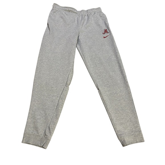 Nike Alabama Crimson Tide Jogger Sweatpants Grey Mens Medium Casual Athleisure - Picture 1 of 12